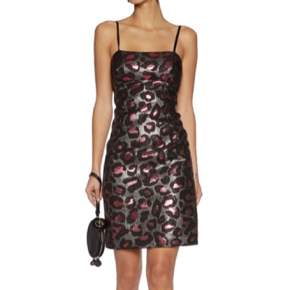 Marc by Marc Jacobs Metallic Leopard Mini Dress - Picture 1 of 8